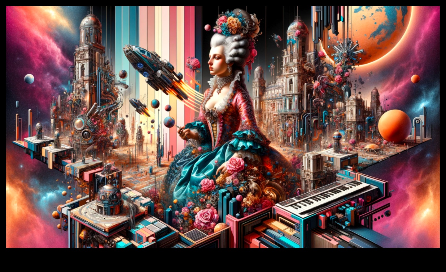 Rococo Radiance: העולם המעולה של פריחות אמנותיות עשירות