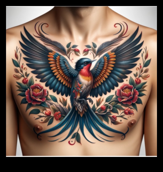 פנטזיה נוצות: חקור את עולם העופות בקעקועים