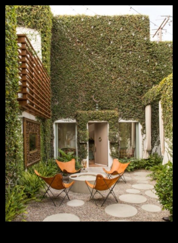 מהם כמה רעיונות אקלקטי לעיצוב פטיו חיצוני עם פופ של צבע?