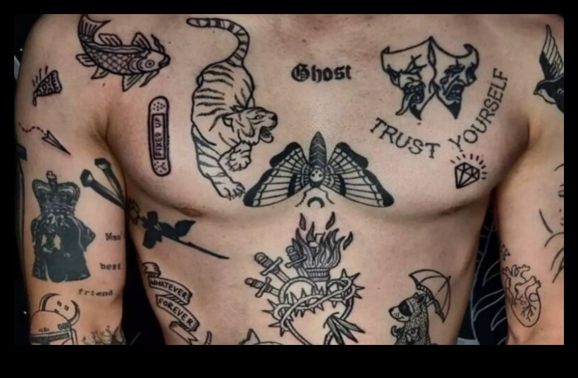 דיו מטפורי: כרוניקות מעוצבות באמנות גוף סמלית