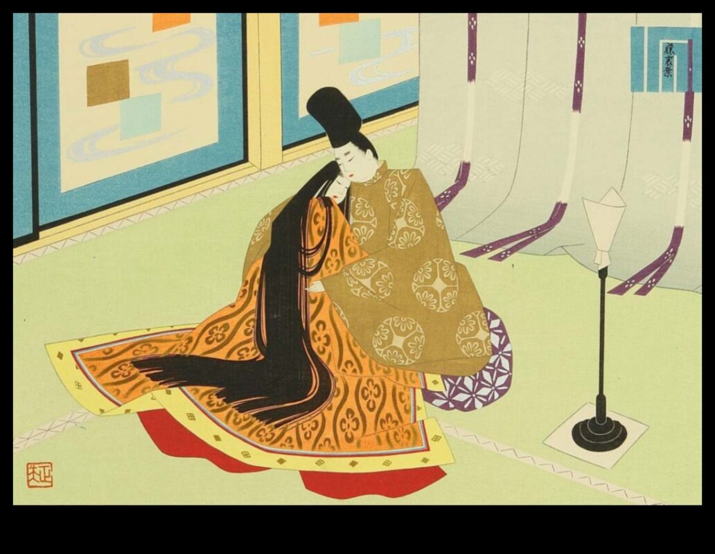 האלגנטיות של הקיסר: גלה יופי מלכותי בדיו יפני