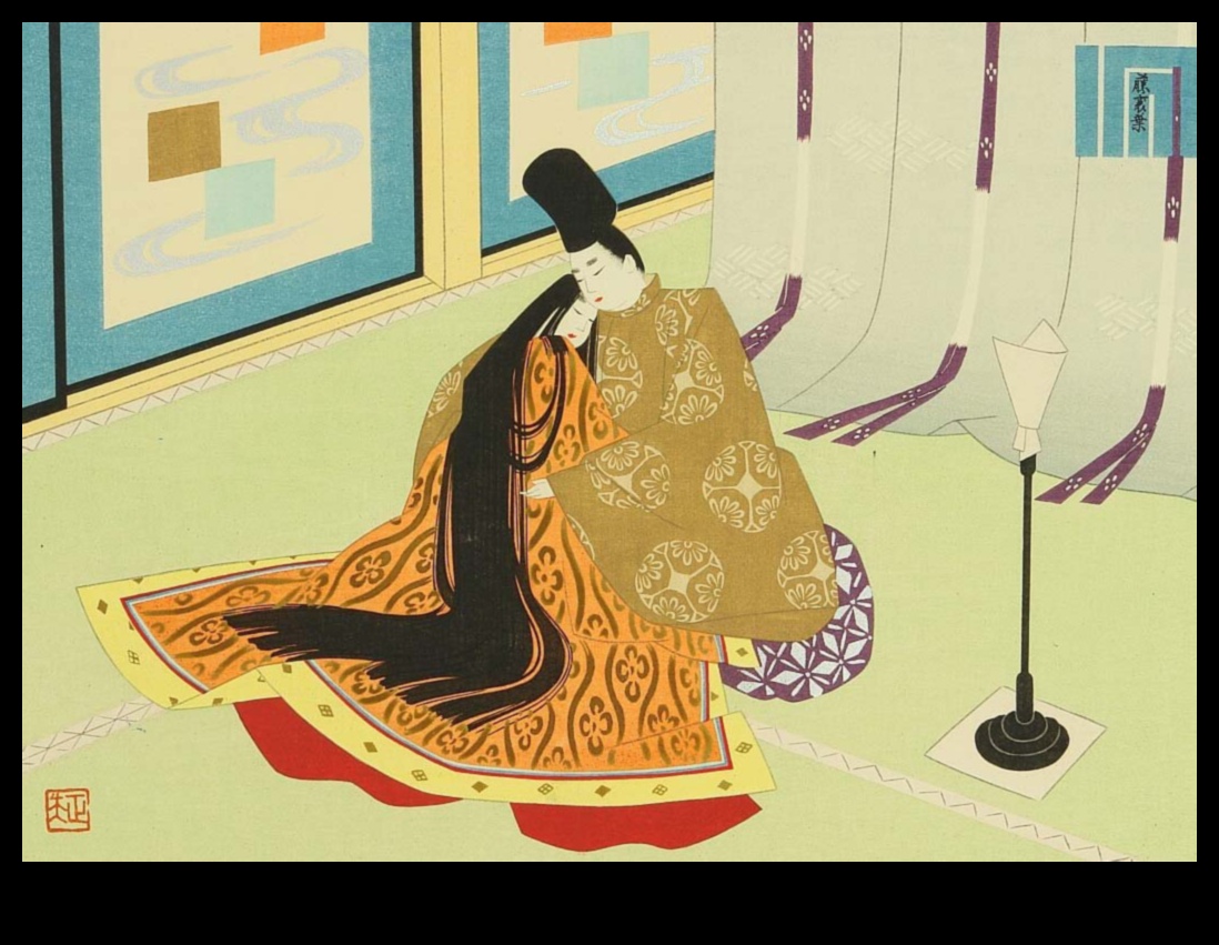 האלגנטיות של הקיסר: גלה יופי מלכותי בדיו יפני