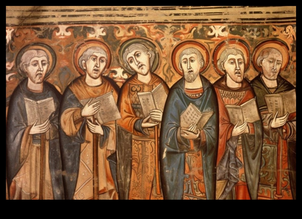 הדים אמנותיים: מעקב אחר נושאים על פני תנועות אמנותיות של ימי הביניים