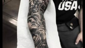 קנבס מפוסל: גלה את היופי של אמנות קעקוע הזרוע האפית הגדולה